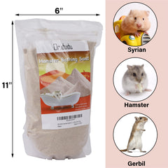DR.DUDU desert sand 6.6 lb pack shown for long-lasting small pet baths.