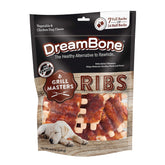 DreamBone Grill Masters ribs close-up showing juicy real-meat texture for enjoyable chewing.