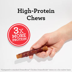 DreamBone High Protein Rolls chicken peanut butter ingredients close-up