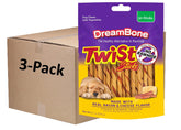 DreamBone Twist Sticks real bacon-cheese close-up, tasty chew time for dogs