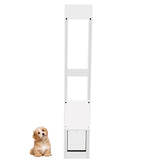 Dreampedal cat-dog door panel for sliding glass door enables easy outdoor access for small pets.