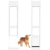 Dreampedal large dog door sliding frame, durable aluminum for long-lasting use.