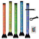 Dreamtrue 4FT bubble tube lamp side view with calming bubbles.