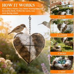 DreaVant open-design nesting heart shown for easy material access.