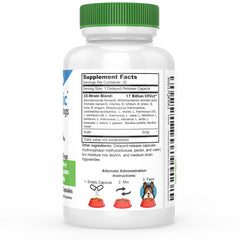 DrFormulas capsules close-up, easy to mix into dog food.