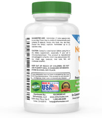 DrFormulas capsules poured into dog food, flavorless and mess-free.