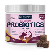 DRFOSTER dog probiotics bottle with 6B CFU for gut balance