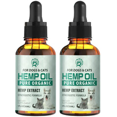 Drloton hemp oil drops bottle for calming pets and supporting skin and joints.