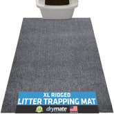 Drymate cat litter box mat with ridged design traps litter and keeps floors clean