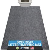 Drymate cat litter box mat with ridged design traps litter and reduces tracking