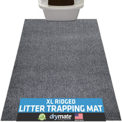 Drymate cat litter box mat with ridged design traps litter and keeps floors clean