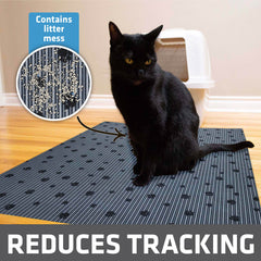 Drymate mat shows waterproof backing preventing leaks and stains.