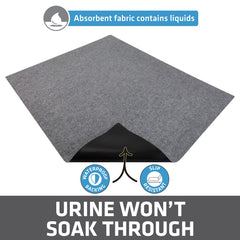Drymate cat litter mat slip-resistant bottom stays in place during use.