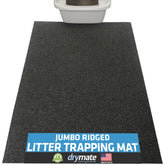 Drymate Cat Litter Mat traps litter to protect floors.