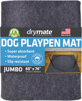 Drymate Jumbo Dog Playpen Mat 60x74 protecting floors during playtime
