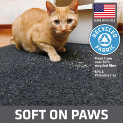 Drymate slip-resistant backing keeps mat in place.