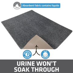 Drymate slip-resistant backing keeps the mat in place during cleaning and use.