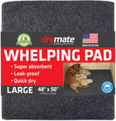 Drymate Whelping Box Liner Mat in a box to keep surfaces clean and dry.