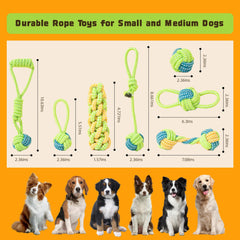 DSUMD knotted cotton rope design close-up for secure grip during chewing.