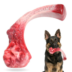 DSUMD Tough Nylon Bone with beef flavor for aggressive chewers, keeps dogs engaged.
