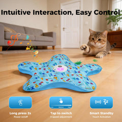 Duckart toy uses irregular movements to engage cats' natural curiosity.