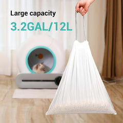 DuckSky robot litter box liners with drawstrings for neat maintenance.