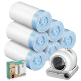 DuckSky waste bags for self-cleaning litter box, 80-count pack for easy disposal.