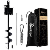 Duckygoo lock-cap stake securing large dogs outdoors with enhanced pull resistance.