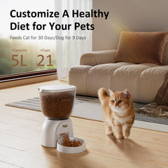 DUDUPET LCD display simplifies setup and portion programming