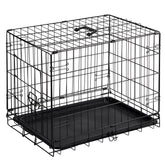 DUMOS dog crate 24inch single-door: spacious entry for easy access and ventilation.