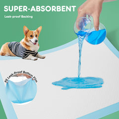 DUMOS underpads with waterproof backing protect floors during indoor use.