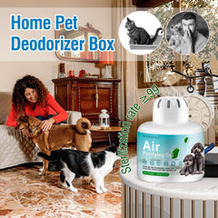 DUNKHADEN Gel placed beside a litter box demonstrating odor control in progress.