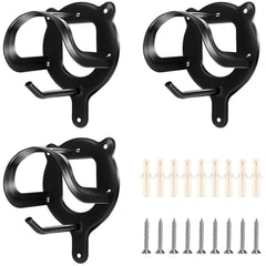 Dunzy 3 Counts Bridle Rack Bracket on wall for organized tack storage.