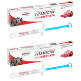 DURVALIS apple-flavored horse paste syringe for easier dosing and parasite control.