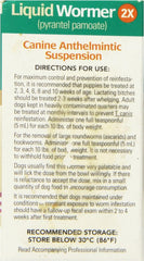 Durvet 2X Liquid Wormer puppy dosing—gentle administration for young dogs.