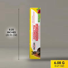 Durvet Ivermectin Paste apple flavor label for easy administration.