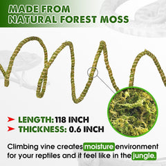 Duspro bendable reptile branch for customizable habitat layouts