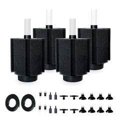 DVHEY 4-pack sponge filter for 70-80 gallon tanks with gentle filtration