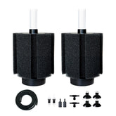 DVHEY aquarium sponge filter assembly with dual media for clear water.
