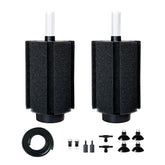DVHEY sponge filter assembly for large aquariums promotes smooth water and quiet operation.