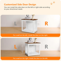 Dwanton cushion inside crate adds comfort and keeps bedding neatly in place
