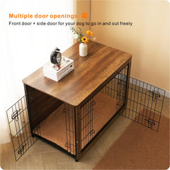 Dwanton crate cushions inside provide cozy, comfortable sleep space.
