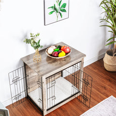 Dwanton dog crate double doors provide easy access and cleaning.