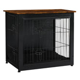 Dwanton dog crate furniture cushion inside view for cozy, secure sleep