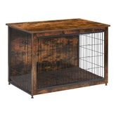 Dwanton dog crate furniture with cushion offers a cozy interior for pets.