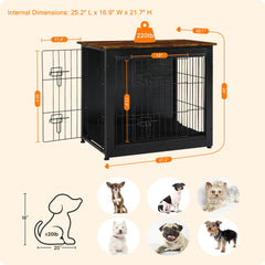 Dwanton kennel table top surface shown with decor items