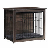 Dwanton dog crate furniture top view shows a sturdy surface for decor and storage