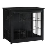 Dwanton dog crate furniture top view highlights sleek design and sturdy construction