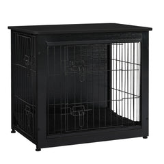 Dwanton dog crate furniture top view highlights sleek design and sturdy construction