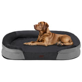 Dwanton orthopedic dog bed with gel memory foam delivers joint-supporting comfort.